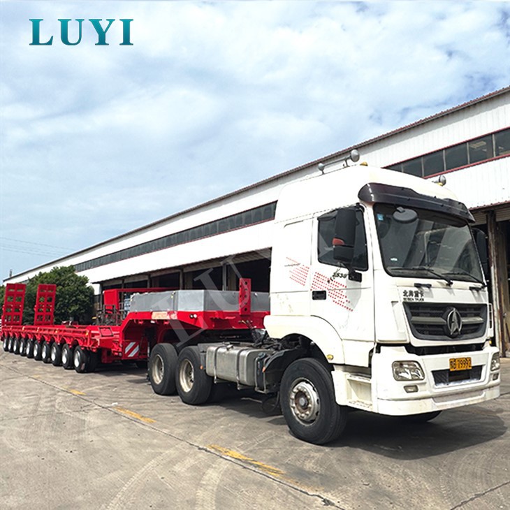 耐久性のある 10 軸ローベッド トレーラー