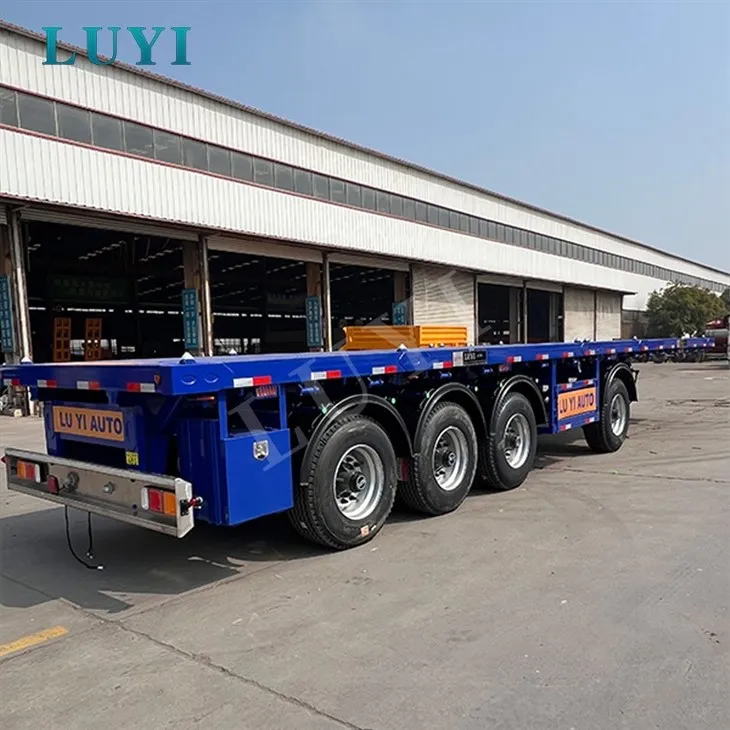 Four Axle Flatbed For Cargo Haulage suppliers