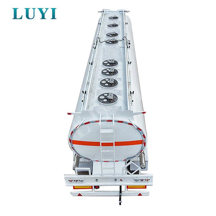 新しい 3 軸炭素鋼タンク トレーラー